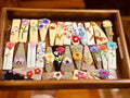 Floral embroidered barrette made in Hanoi, another view