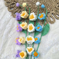 Crochet wildflower arrangement, another view