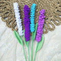 Handmade crochet lavender bouquet, everlasting flowers in cotton yarn