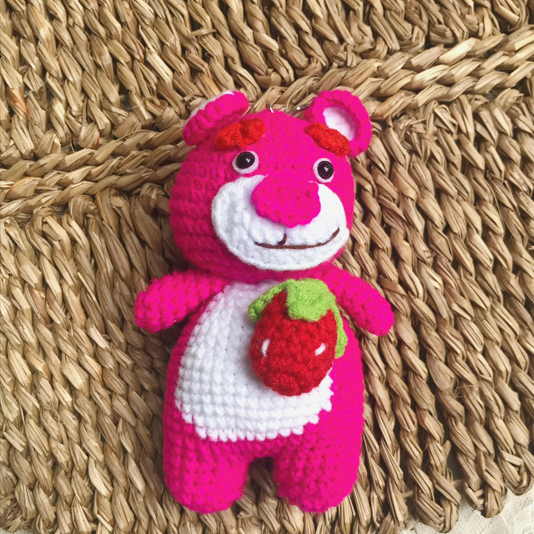 Handmade Crochet Character Keychains, Cute Crochet Animal Charms, Unique Crochet Gift, Kawaii Crochet Accessories, Artisan Crochet Keychains