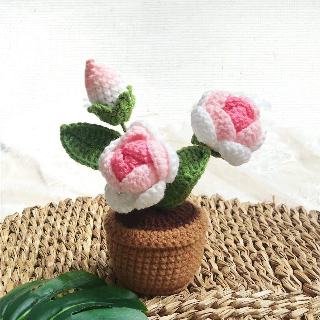 Handmade Crochet Flower Collection, Colorful Floral Arrangement, Unique Crochet Home Decor, Artisan Crochet Flowers, Crochet Flower Gift