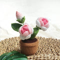 Crochet flower collection in cotton yarn, another view