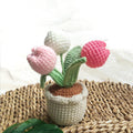Crochet floral arrangement, another view
