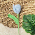 Handmade crochet tulip arrangement, another view