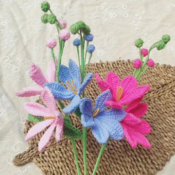 Handmade crochet wildflower bouquet, everlasting flowers
