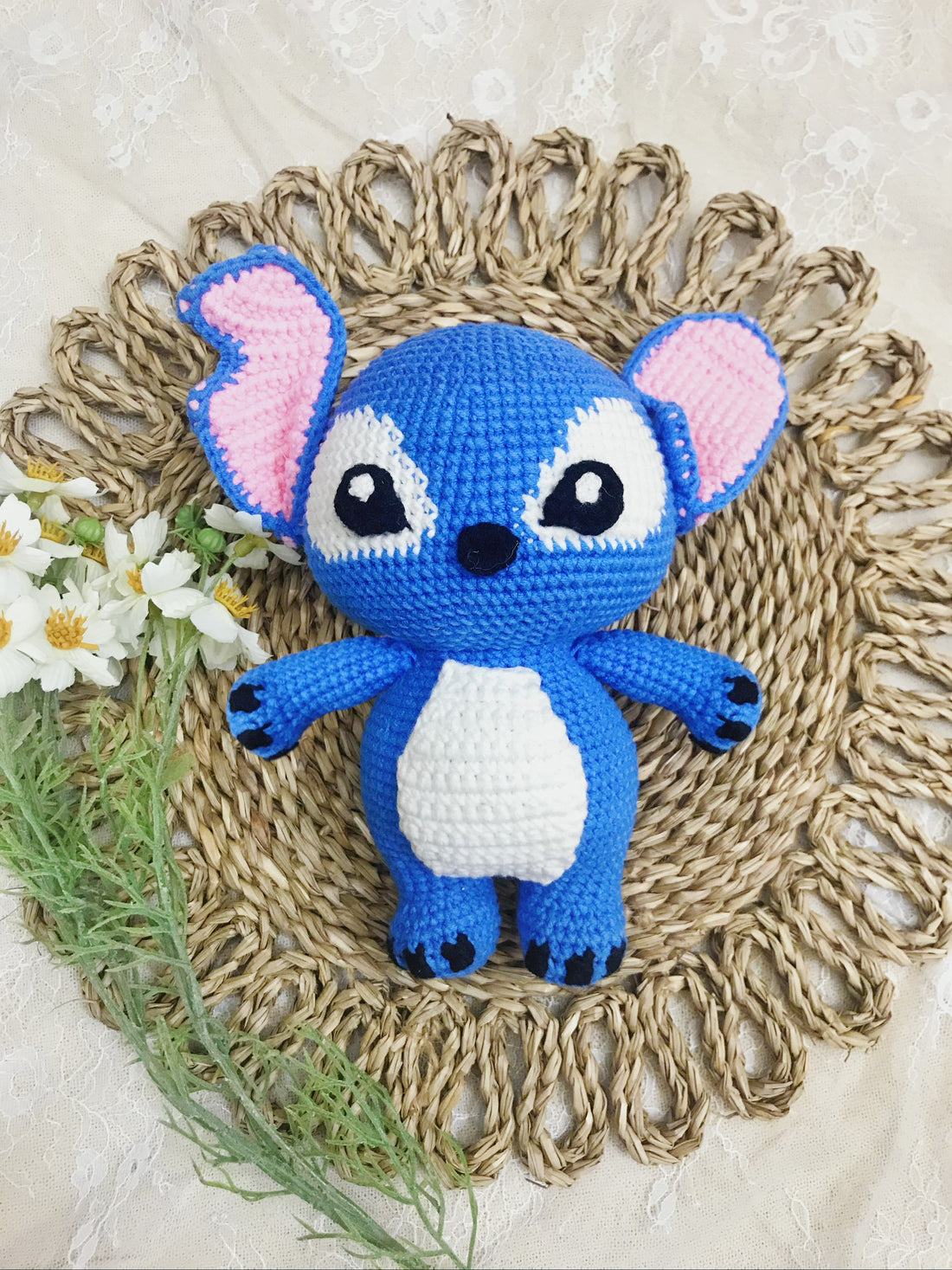 Charming Handmade Crochet Bear Plush Duo - Colorful Striped Sweaters