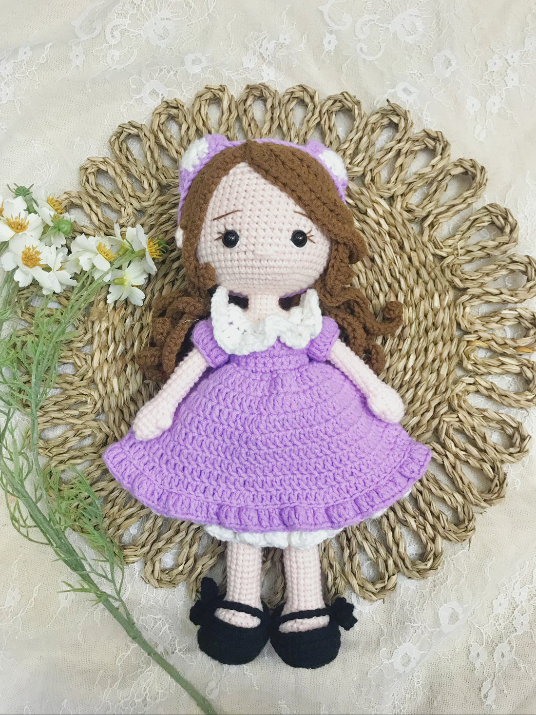 Crochet Princes Doll, Crochet Doll, Handmade Gift, Baby Doll Crochet, Gift for Kids, Doll for Sale, Birthday Gift, Granddaughter Gift