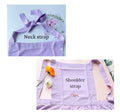 Strap guide showing the neck strap and the shoulder strap styles side by side