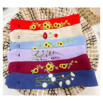 Hand Embroidered Turban, Floral Embroidery Turban • Wholesale Available