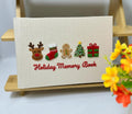 Christmas Memory Book, Personalised by The Thread Nest, hand-embroidered linen cover, photo 4