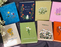 Personalised Name Journal, Choose Your Flower by The Thread Nest, hand-embroidered linen cover, photo 5