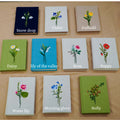 Birth Month Flower Embroidered Journal, A5 or A6 by The Thread Nest, hand-embroidered linen cover, photo 4