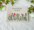 Personalised Guest Book, Your Own Words by The Thread Nest, hand-embroidered linen cover, photo 1