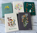 Personalised Embroidered Journal, A5 or A6 by The Thread Nest, hand-embroidered linen cover, photo 1