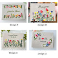 Personalised Guest Book, Your Own Words by The Thread Nest, hand-embroidered linen cover, photo 14