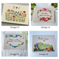 Personalised Guest Book, Your Own Words by The Thread Nest, hand-embroidered linen cover, photo 15
