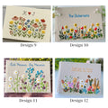 Personalised Wedding Guest Book, Names & Date by The Thread Nest, hand-embroidered linen cover, photo 5