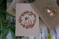 Woodland Animal Journal, A5 or A6 by The Thread Nest, hand-embroidered linen cover, photo 4