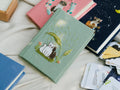 Woodland Animal Journal, A5 or A6 by The Thread Nest, hand-embroidered linen cover, photo 2