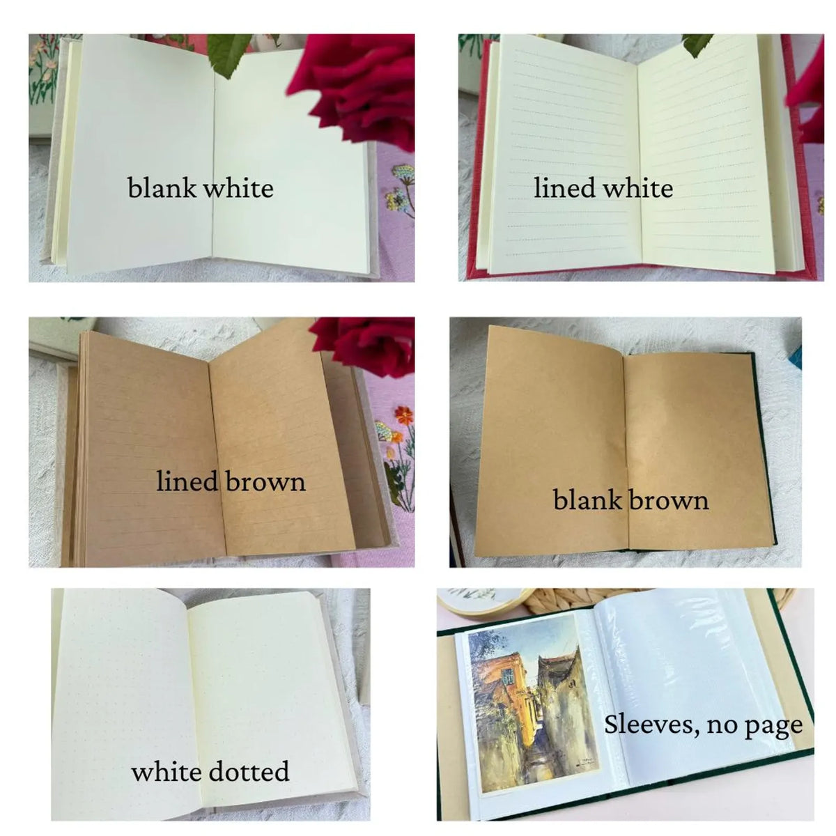 Personalised Embroidered Journal, A5 or A6 by The Thread Nest, hand-embroidered linen cover, photo 6