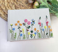 Wildflower Memory Book, Personalised by The Thread Nest, hand-embroidered linen cover, photo 3