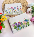 Poppy & Rose Wildflower Notebook by The Thread Nest, hand-embroidered linen cover, photo 1