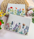 Poppy & Rose Wildflower Notebook by The Thread Nest, hand-embroidered linen cover, photo 3