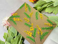 Bouquet & Bee Embroidered Journal, A5 or A6 by The Thread Nest, hand-embroidered linen cover, photo 8