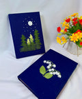 Personalised Embroidered Journal, A5 or A6 by The Thread Nest, hand-embroidered linen cover, photo 4