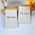 Dear… Vow Book, Hand-Embroidered by The Thread Nest, hand-embroidered linen cover, photo 4