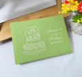 Wedding Guest Book, Line-Art Designs by The Thread Nest, hand-embroidered linen cover, photo 14