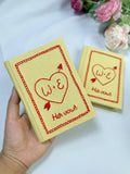 Heart & Arrow Vow Book by The Thread Nest, hand-embroidered linen cover, photo 4