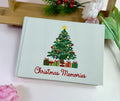 Christmas Memory Book, Personalised by The Thread Nest, hand-embroidered linen cover, photo 10