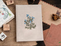 Personalised Embroidered Journal, A5 or A6 by The Thread Nest, hand-embroidered linen cover, photo 12