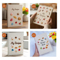 My Recipes Hand-Embroidered Recipe Book A5 by The Thread Nest, hand-embroidered linen cover, photo 9