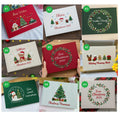 Christmas Memory Book, Personalised by The Thread Nest, hand-embroidered linen cover, photo 15