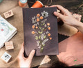 Personalised Embroidered Journal, A5 or A6 by The Thread Nest, hand-embroidered linen cover, photo 13