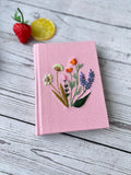 Personalised Embroidered Journal, A5 or A6 by The Thread Nest, hand-embroidered linen cover, photo 3