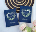 Lily of the Valley & Swan Vow Book by The Thread Nest, hand-embroidered linen cover, photo 5
