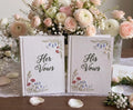Lily of the Valley & Swan Vow Book by The Thread Nest, hand-embroidered linen cover, photo 1