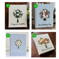 Four embroidered wedding guest books — hand-embroidered by The Thread Nest